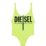 DIESEL בגד ים בצבע צהוב זוהר דגם LIAZZ
