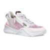Fendi נעליים בצבע לבן/ורוד דגם Flow low-top