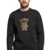 EMPORIO ARMANI סווטשירט בצבע שחור דגם TEDDY FIT