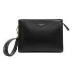 DOLCE & GABBANA תיק ערב בצבע שחור דגם LEATHER CLUTCH