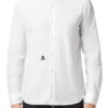 PHILIPP PLEIN חולצה מכופתרת בצבע לבן דגם SHIRT SUGAR DADDY LS EMBROIDERY SKULL