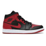 AIR JORDAN נעליים בצבע סגול/כתום דגם Jordan 1 Mid Banned
