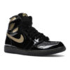 AIR JORDAN נעליים בצבע שחור/זהב דגם Jordan 1 Retro High Black Metallic Gold (2020)