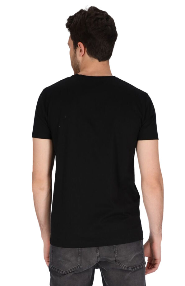 GANT טי שירט בצבע שחור דגם Slim Fit Mercerized