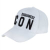 DSQUARED2 כובע בצבע לבן דגם BE ICON
