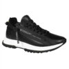 GIVENCHY נעליי עור בצבע שחור/לבן דגם SPECTRE RUNNER ZIP