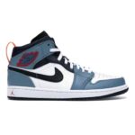 AIR JORDAN נעלי עור בצבע תכלתן דגם Jordan 1 Mid Fearless Facetasm