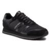 CALVIN KLEIN סניקרס בצבע שחור דגם Low Top Lace Up