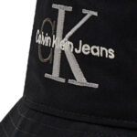 CALVIN KLEIN כובע צדדי בצבע שחור דגם Bucket Double Embroidery