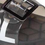 KARL LAGERFELD סנדלים בצבע שקוף/שחור דגם Double-Buckle Sandals