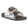 KARL LAGERFELD סנדלים בצבע שקוף/שחור דגם Double-Buckle Sandals