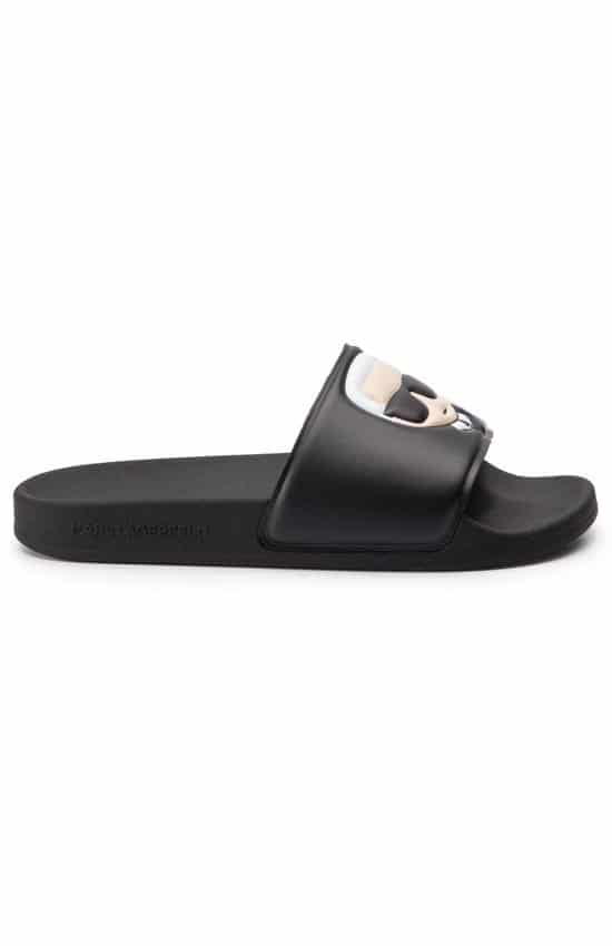KARL LAGERFELD כפכפים בצבע שחור דגם KONDO IKONIC SLIDE