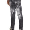 DSQUARED2 ג'ינס בצבע כחול דגם RIPPED WASH SKATER