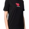 DSQUARED2 טי שירט בצבע שחור דגם Heart Me