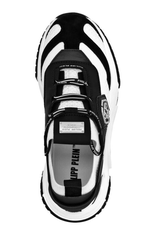 PHILIPP PLEIN נעליים בצבע לבן דגם VEGAN TRAINER PREDATOR