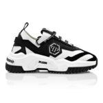 PHILIPP PLEIN נעליים בצבע לבן דגם VEGAN TRAINER PREDATOR