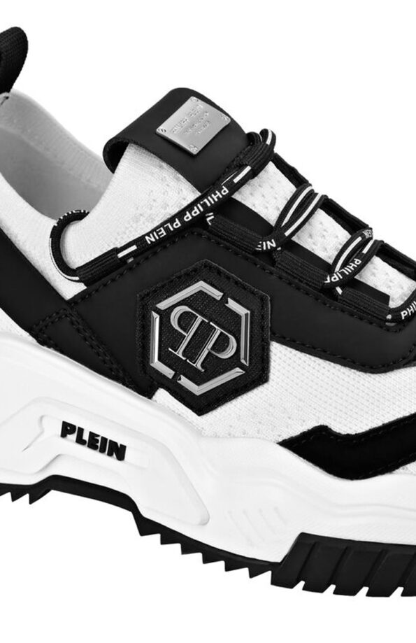 PHILIPP PLEIN נעליים בצבע לבן דגם VEGAN TRAINER PREDATOR