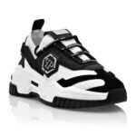 PHILIPP PLEIN נעליים בצבע לבן דגם VEGAN TRAINER PREDATOR