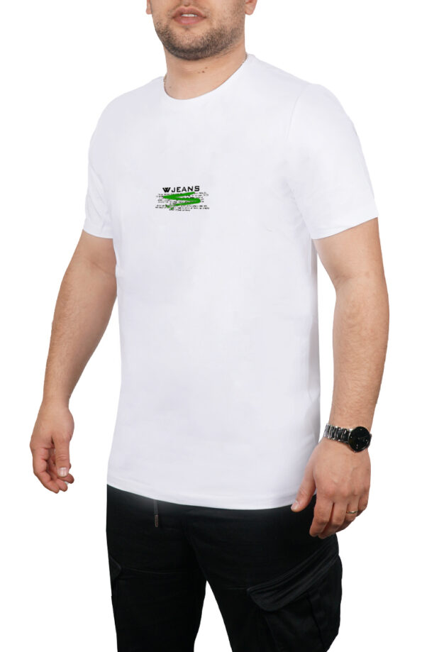 W JEANS טי שירט בצבע לבן דגם WJ-T 20