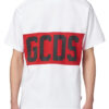 טי שירט לבנה GCDS LOGO BAND