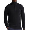 סריג שחור Pique Half Zip