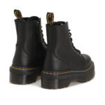 מגפי פלטפורמה דוקטור מרטינס DR. MARTENS שחור עור pisa דגם Jadon III רוכסן צד סוליה 3.7 ס”מ