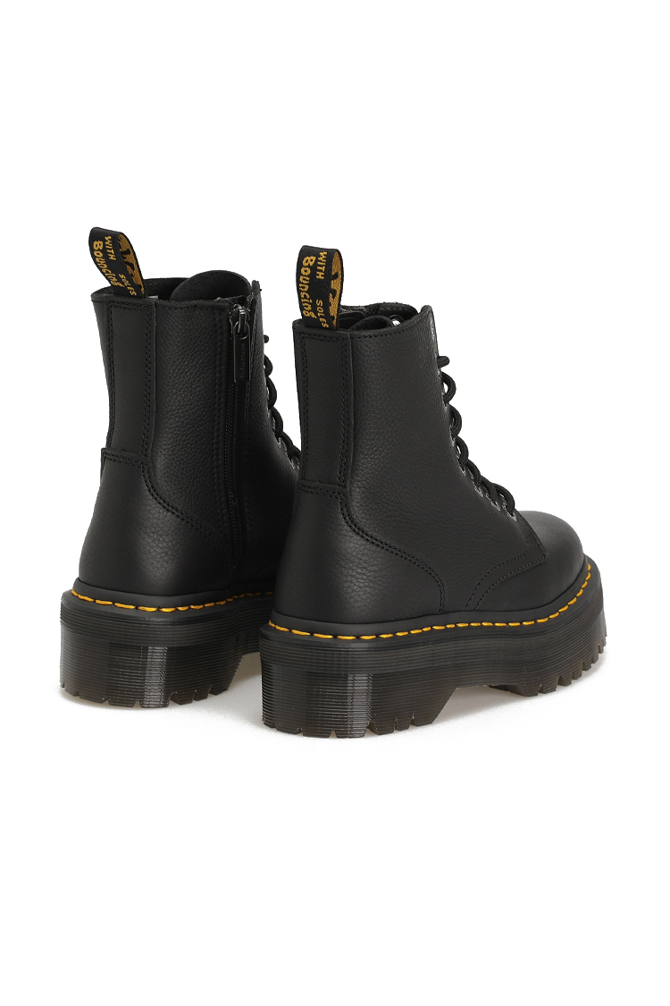 מגפי פלטפורמה דוקטור מרטינס DR. MARTENS שחור עור pisa דגם Jadon III רוכסן צד סוליה 3.7 ס”מ