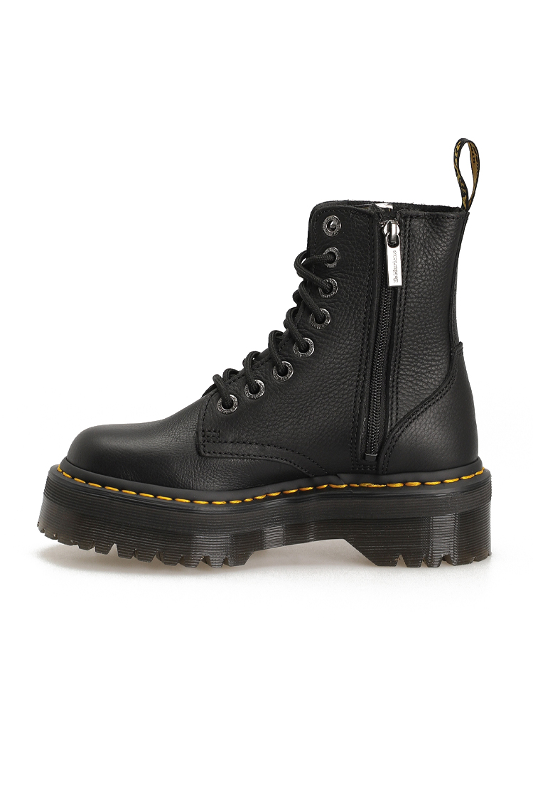 מגפי פלטפורמה דוקטור מרטינס DR. MARTENS שחור עור pisa דגם Jadon III רוכסן צד סוליה 3.7 ס”מ