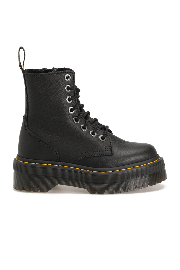 מגפי פלטפורמה דוקטור מרטינס DR. MARTENS שחור עור pisa דגם Jadon III רוכסן צד סוליה 3.7 ס”מ