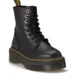 מגפי פלטפורמה דוקטור מרטינס DR. MARTENS שחור עור pisa דגם Jadon III רוכסן צד סוליה 3.7 ס”מ