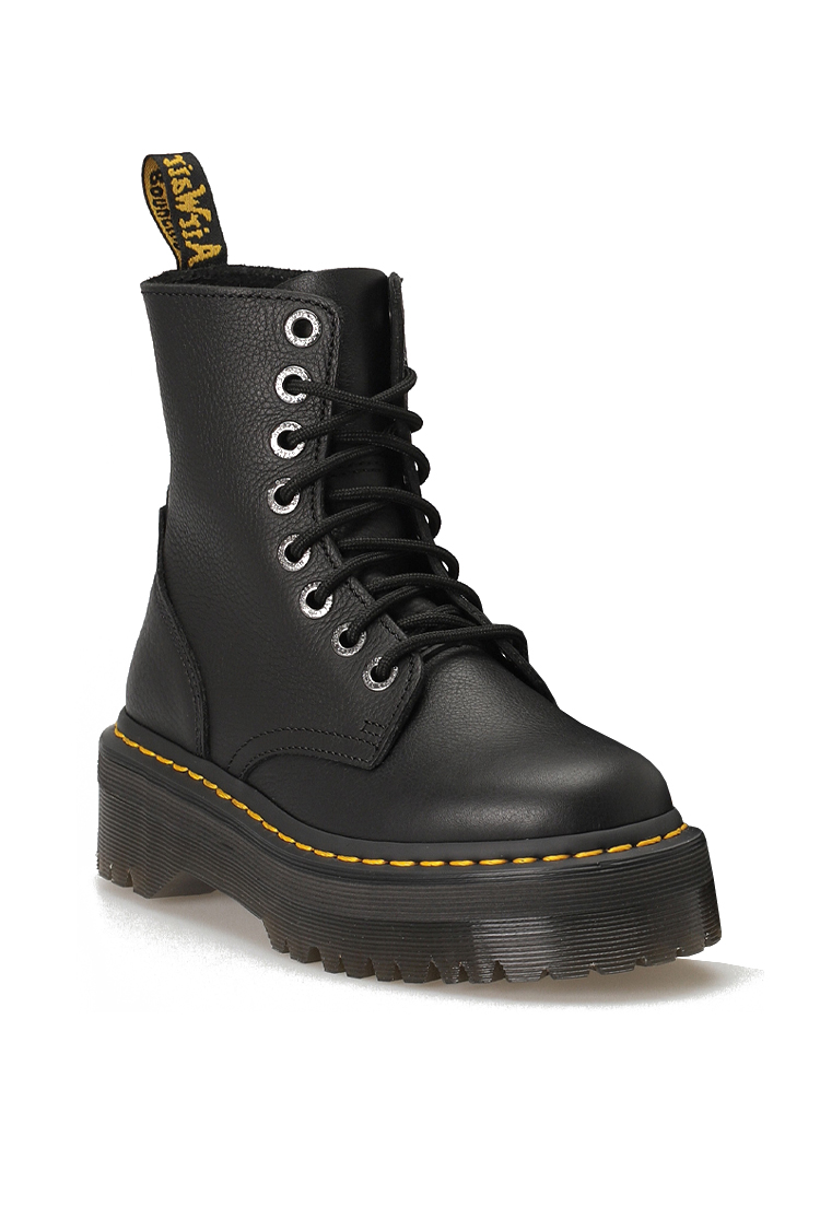 מגפי פלטפורמה דוקטור מרטינס DR. MARTENS שחור עור pisa דגם Jadon III רוכסן צד סוליה 3.7 ס"מ