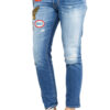 ג'ינס כחול עם פצ'ים SKATER JEAN