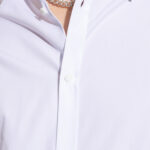 חולצה מכופתרת לבנה Collar Logo