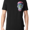 טי שירט שחורה GLASS SKULL