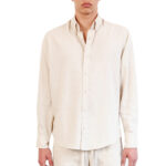 מכופתרת פשתן בז’ CLASSIC LINEN