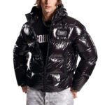מעיל פוך שחור PUFFER BOMBER