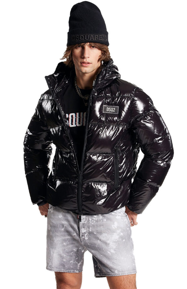 מעיל פוך שחור PUFFER BOMBER
