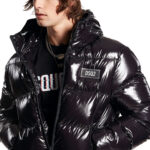 מעיל פוך שחור PUFFER BOMBER
