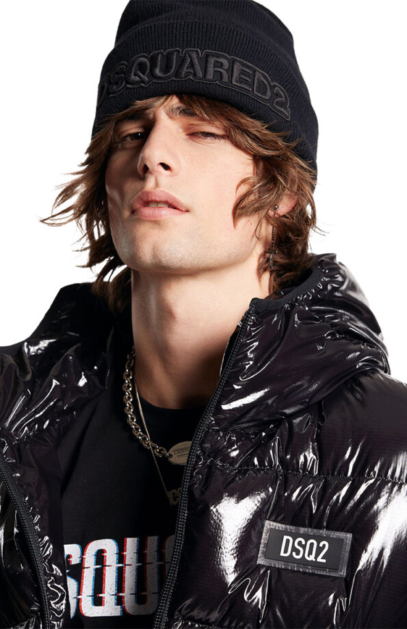 מעיל פוך שחור PUFFER BOMBER