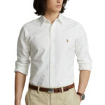 חולצה מכופתרת לבנה Slim Fit Oxford
