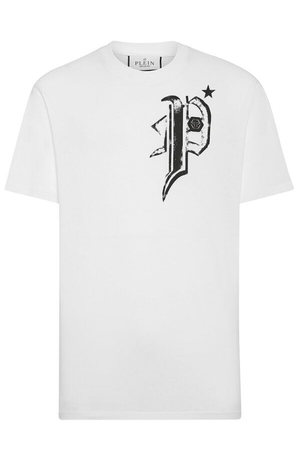 טי שירט לבנה BACK SKULL