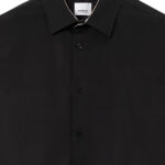 חולצה מכופתרת שחורה Stretch Cotton