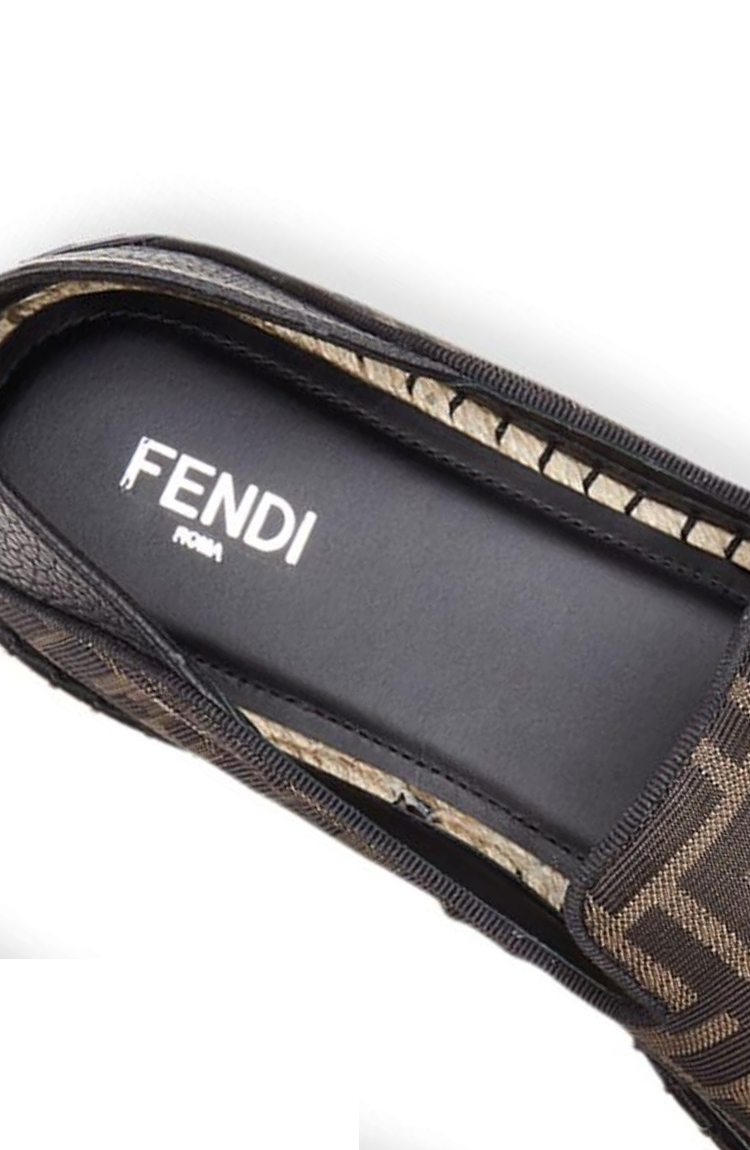 מוקסינים FF Motif Jacquard Espadrilles