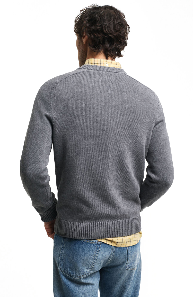 סריג אפור Casual Cotton
