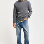 סריג אפור Casual Cotton