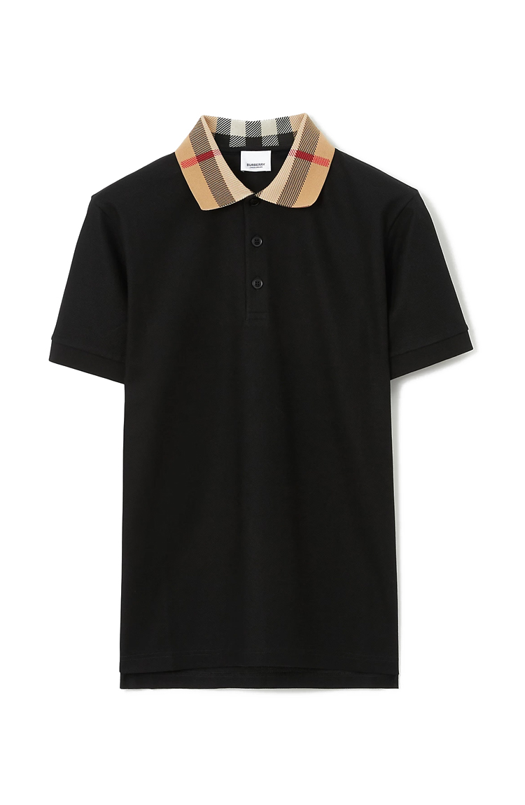 חולצת פולו שחורה Cody cotton polo