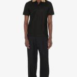 חולצת פולו שחורה Cody cotton polo