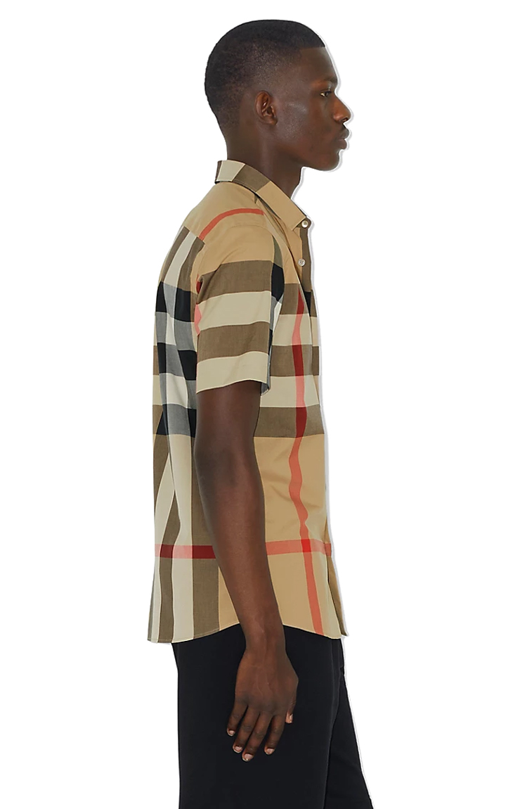 חולצה מכופתרת Check Cotton