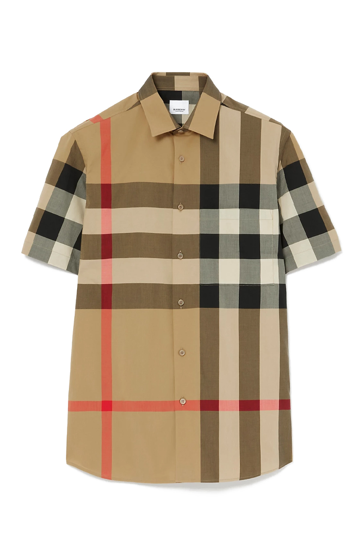 חולצה מכופתרת Check Cotton