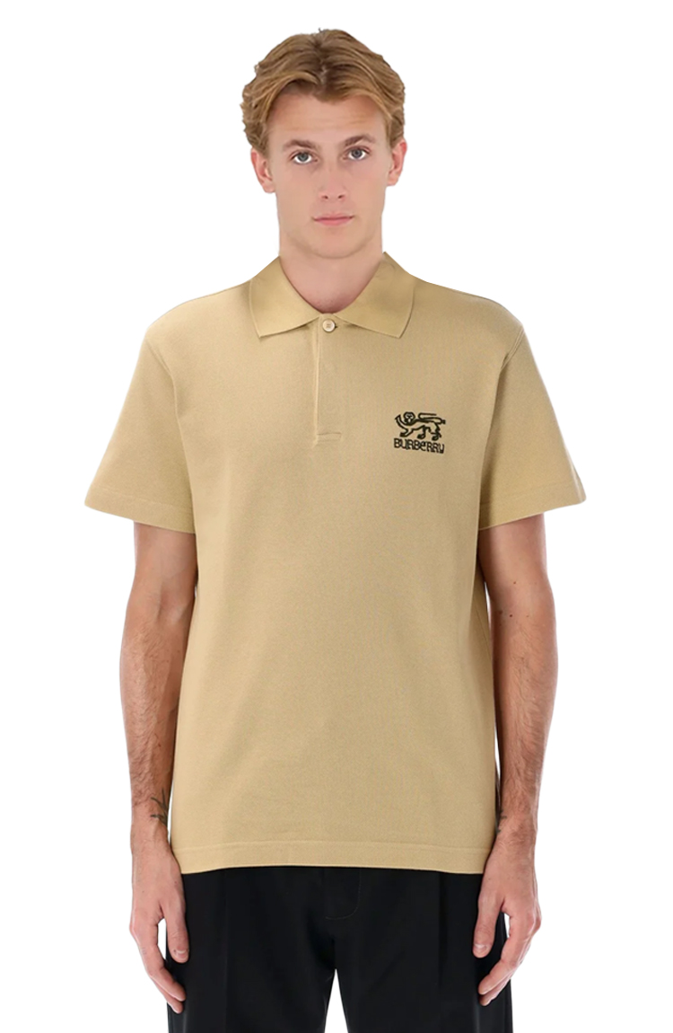 חולצת פולו קרם Embroidered Polo